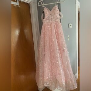 Sherri Hill (style 54305) pink prom dress